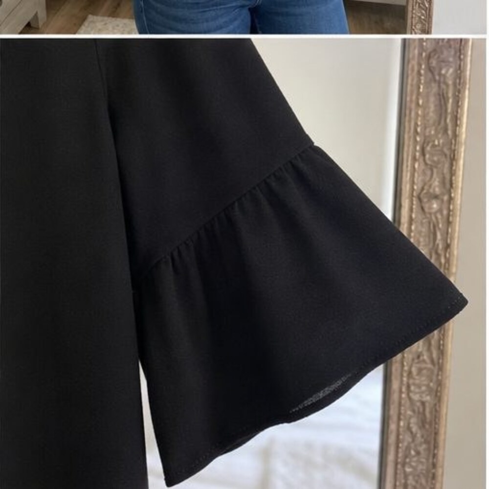 Emerald Pleated Blouse - Picture 5 of 6